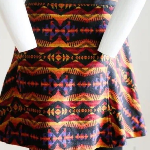 Pendleton Southwestern Print Mini Skirt Size 14 NWT Heritage-Inspired - Picture 7 of 8